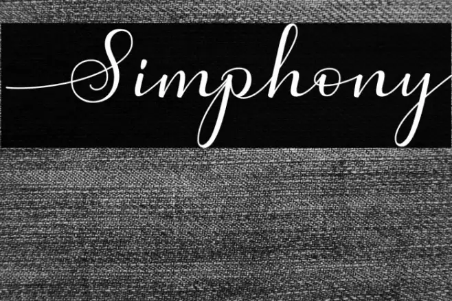 Simphony Font examples