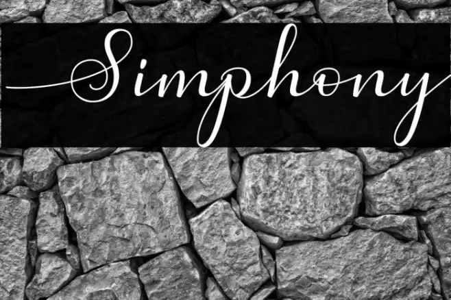 Simphony Font examples