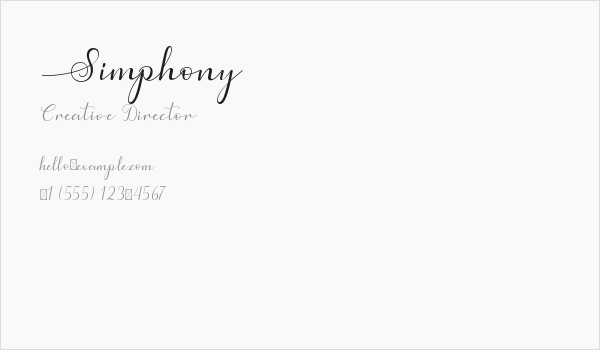 Simphony Business Card