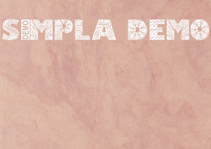 Simpla Demo Font examples