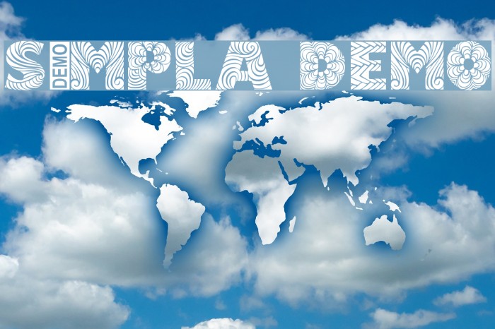 Simpla Demo Font examples