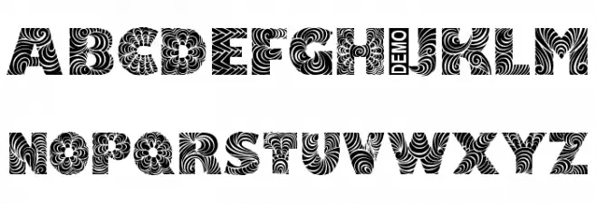 Simpla Demo Schriftart Kleinbuchstaben