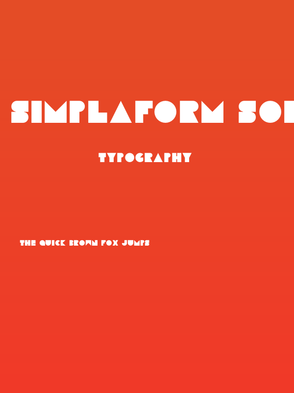 Simplaform Solid Poster