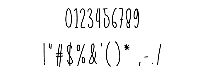 Simple And Minimalis Font OTHER CHARS
