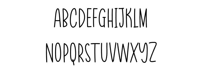 Simple And Minimalis Font UPPERCASE