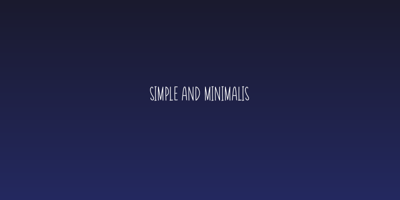 Simple And Minimalis Social Header