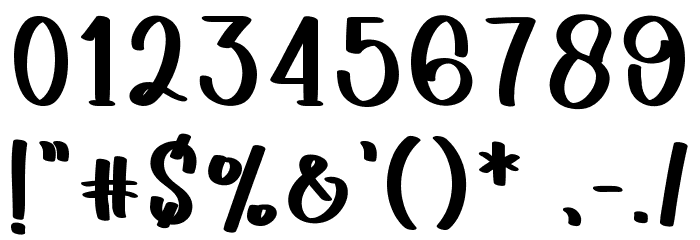 Simple Beach Font OTHER CHARS