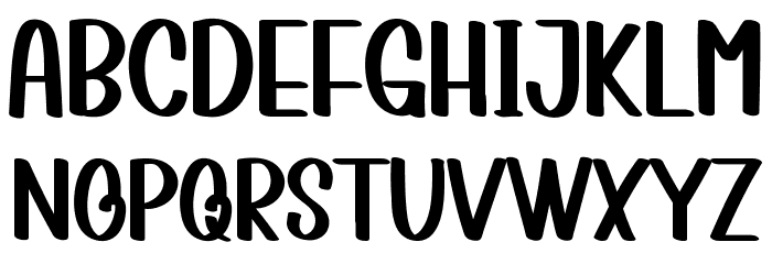 Simple Beach Font UPPERCASE