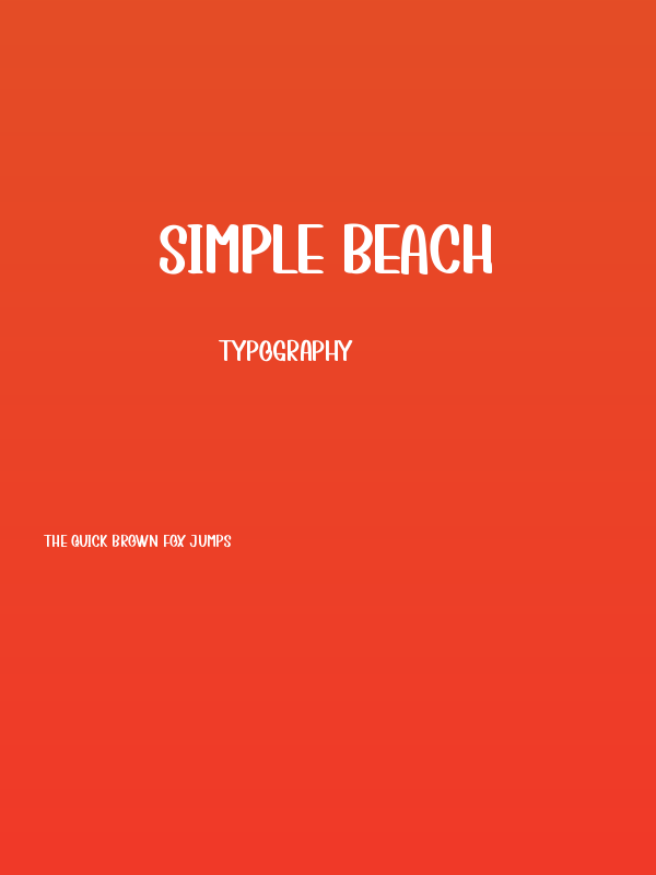 Simple Beach Poster