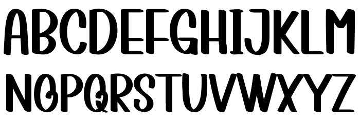 Simple Beach Font LOWERCASE