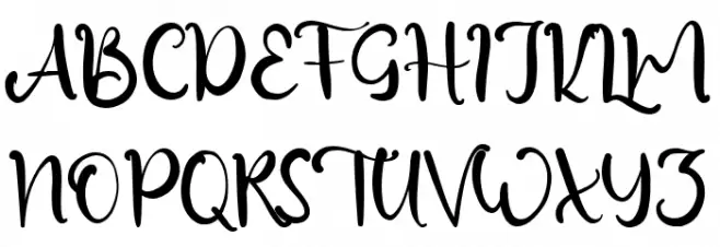 Simple Beauty Schriftart Groß