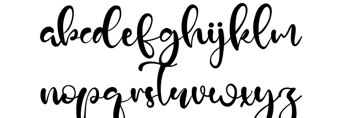 Simple Beauty Font LOWERCASE