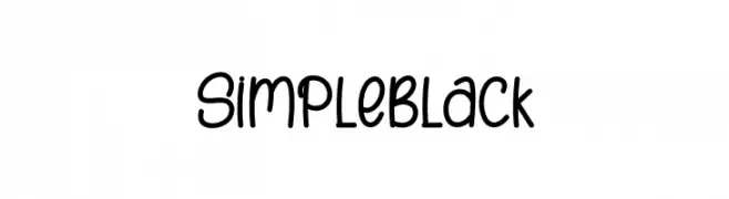 Simple Black خط