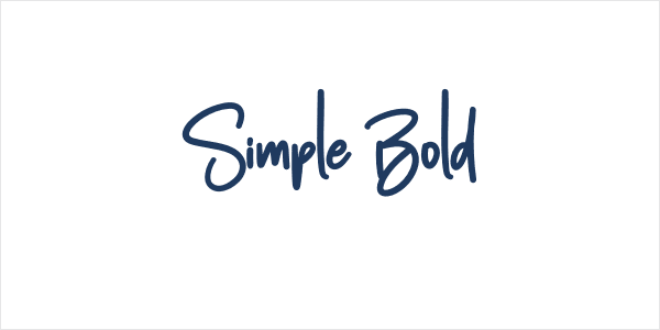 Simple Bold Logo