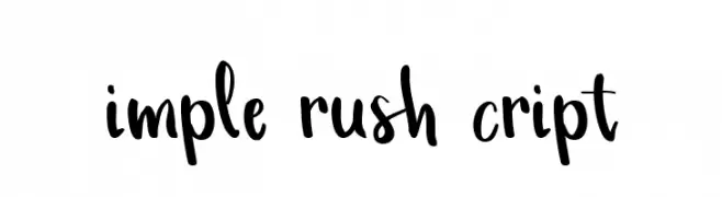 Simple Brush Script  免费字体下载