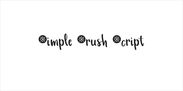 Simple Brush Script Logo
