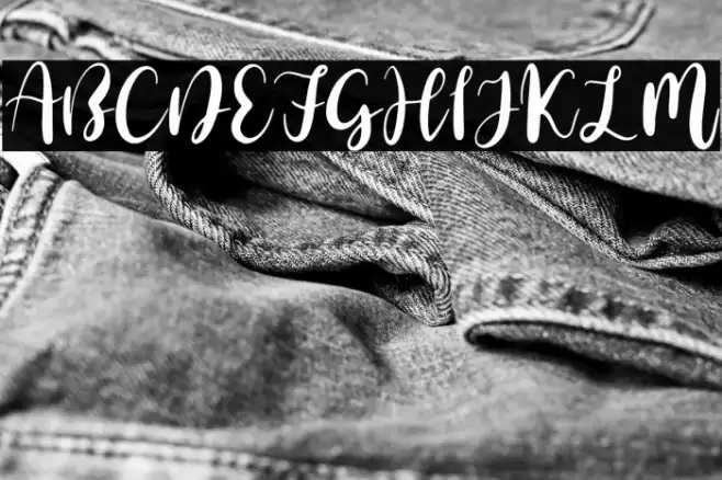 Simple Brush Font examples