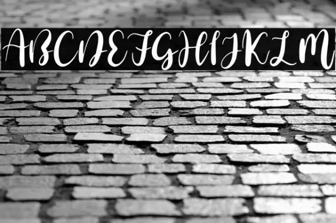 Simple Brush Font examples