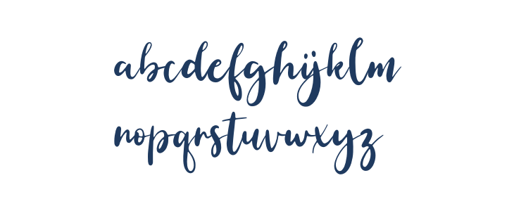 Simple Brush Lowercase