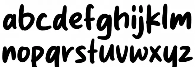 Simple Cake Caratteri MINUSCOLO