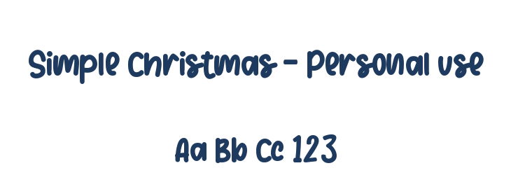 Simple Christmas - Personal use