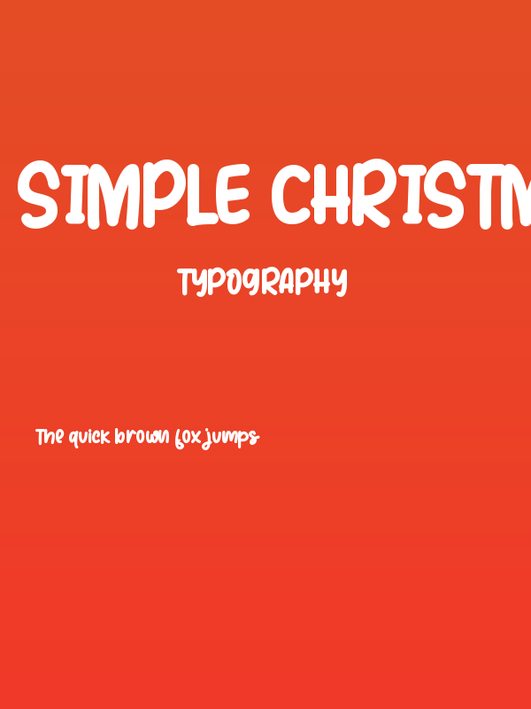 Simple Christmas - Personal use Poster