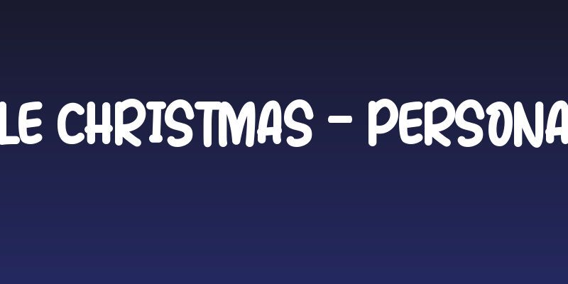Simple Christmas - Personal use Social Header