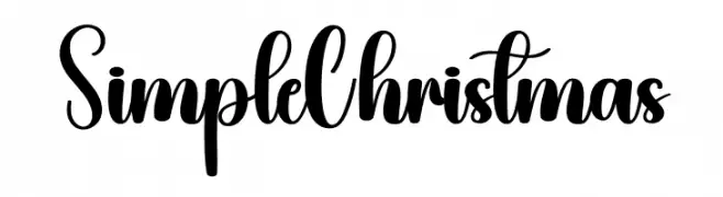 Simple Christmas フリーフォントのダウンロード