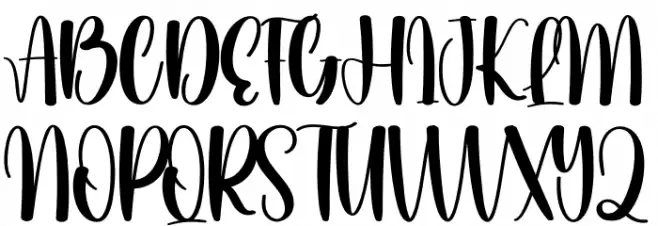 Simple Christmas Polices MAJUSCULES