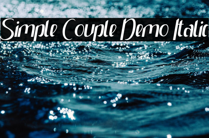 Simple Couple Demo Italic Example 1