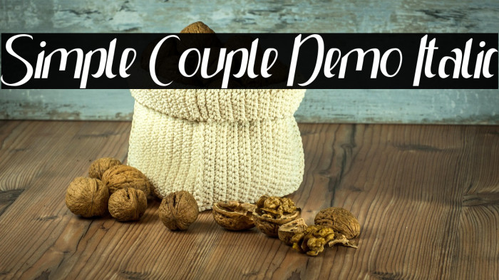 Simple Couple Demo Italic Example 3