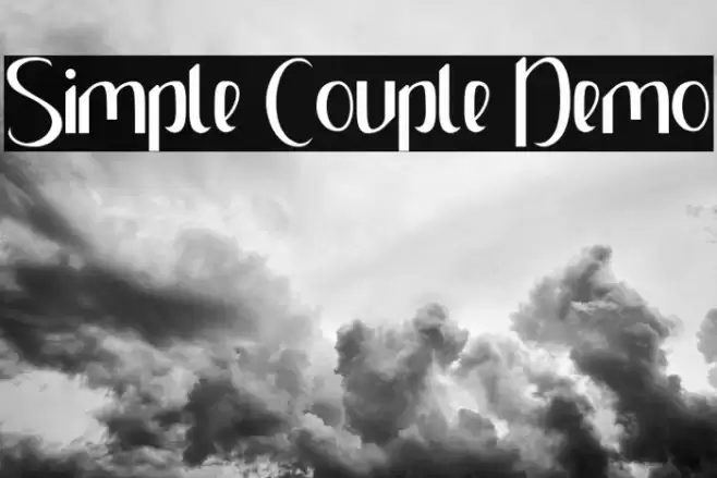 Simple Couple Demo Schriftart examples