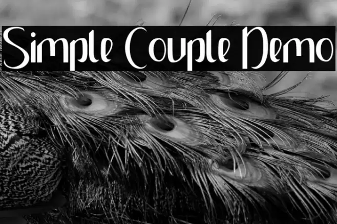 Simple Couple Demo Schriftart examples