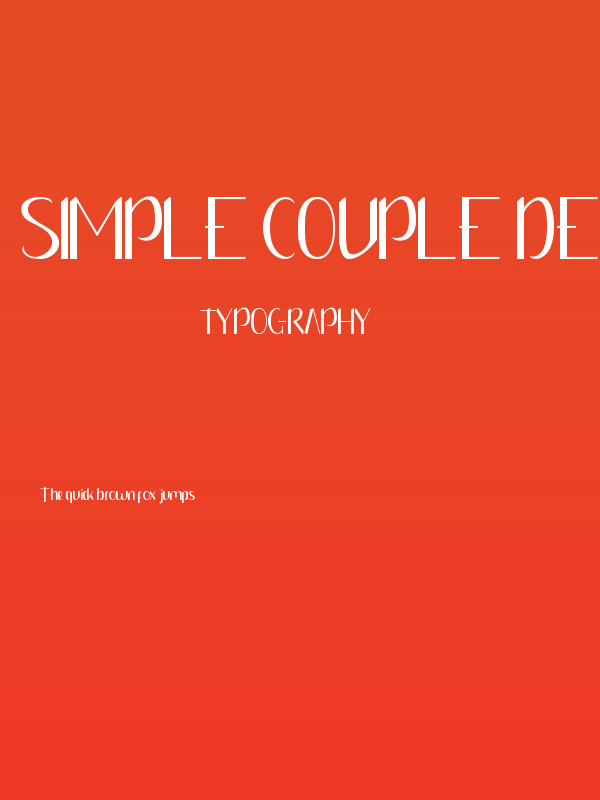 Simple Couple Demo Poster
