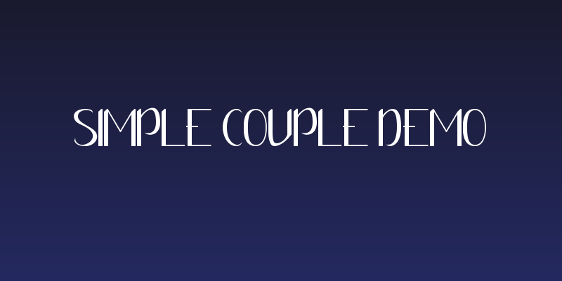 Simple Couple Demo Social Header