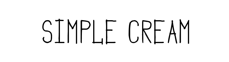 Simple Cream  baixar fontes gratis