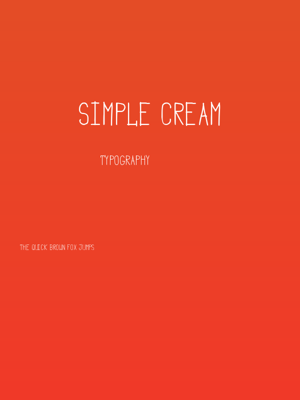 Simple Cream Poster