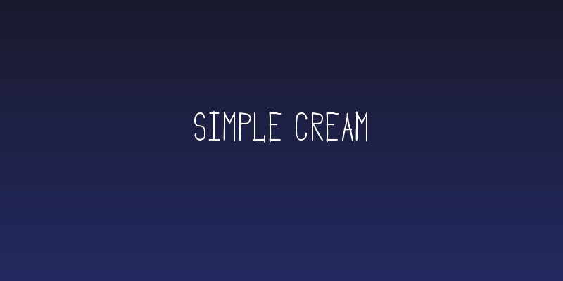 Simple Cream Social Header