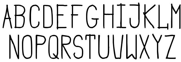 Simple Cream Font LOWERCASE