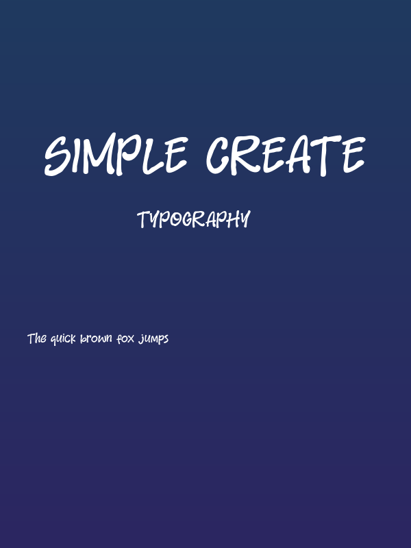 Simple Create Poster