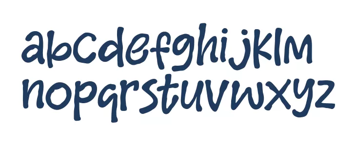 Simple Create Font LOWERCASE