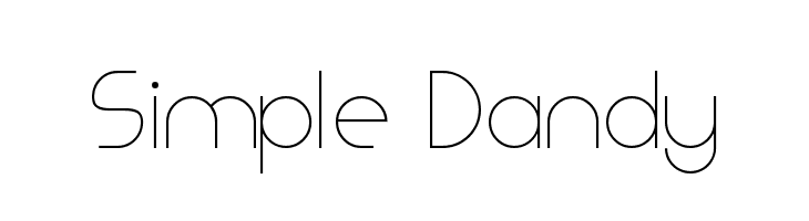 Simple Dandy  免费字体下载
