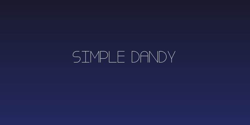 Simple Dandy Social Header