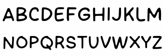 Simple Day Font UPPERCASE
