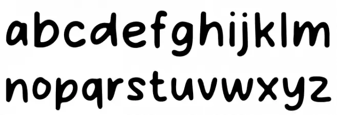 Simple Day Font Litere mici