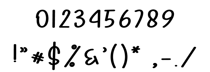 Simple Design Font OTHER CHARS