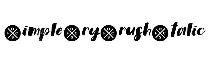 Simple Dry Brush Italic  フリーフォントのダウンロード