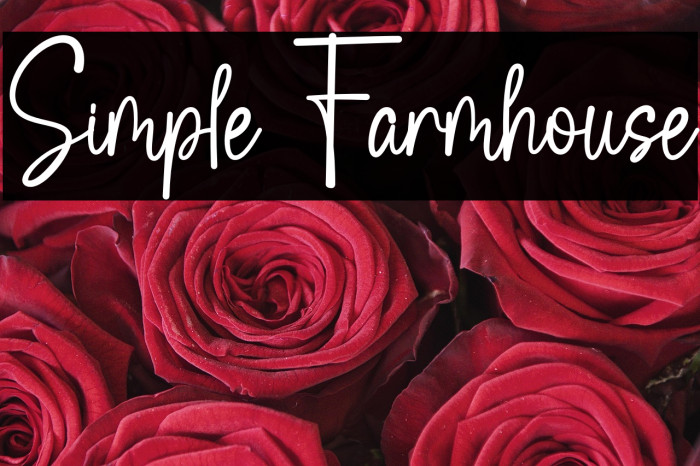 Simple Farmhouse Example 1