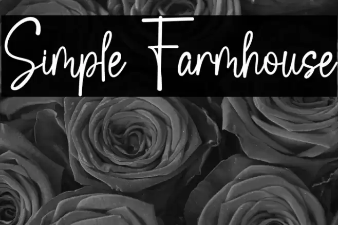 Simple Farmhouse Font examples