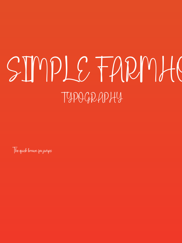 Simple Farmhouse Poster